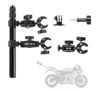 Accessori Per Insta 360 x4,Per Insta 360 x3 Kit Moto,Supporto Per Videocamera,Rotazione Di 360 Gradi,Doppio Morsetto,Alluminio,Doppia Stabilità,Per Insta360 x4,x3,x2,Per One Rs,Per Ace,Ace Pro
