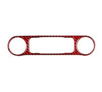 Accessori per interni auto Compatibile Con C&evrolet Per Colorado 2015 2016 2017 2018 2019 2020 2021 2022 Rosso Modello In Fibra Di Carbonio Centro Di Controllo CD AC Pannello Adesivo