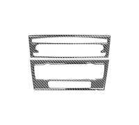 Accessori per interni auto Compatibile Con E90 E92 320i 2005 2006 2007 2008 2009 2010 2011 2012 Modello In Fibra Di Carbonio Interni Car Center Console AC CD Pulsante Pannello Di Rivestimento