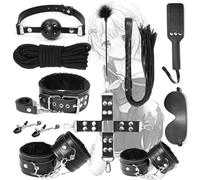 Accessori Per Interni In Pelle Nera Multiuso, Set Da 11 Pezzi-Q