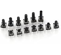 Accessori per interruttori industriali Interruttore Pulsante interruttore di alimentazione 100PCS 6 * 6 * 4.3mm 5mm 6 7 8 9 10 11 12 13 14 15 16 17 6X6 4Pin Tattile Tattile Pulsante Microinterruttore