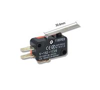 Accessori per interruttori industriali Interruttori industriali 5PCS Serie V-1C25 Limite corsa Forno a microonde Porta Micro interruttore Cerniera Rullo Cerniera Leva Azione momentanea Scatto 15A 250V