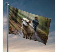 Accessori per la camera per ragazzi adolescenti pecore nella foresta bandiera autunno giardino bandiera giardino bandiere divertenti (30 x 45 cm)