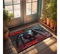Accessori per la camera per ragazzi e adolescenti con ragno metallico: una bestia infuocata e meccanica, grande tappeto per esterni divertente tappetino per porta d'ingresso all'aperto (40 x 60 cm)