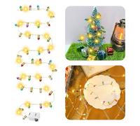 Accessori per La Casa Delle Bambole, Lampada per Mobili Delle Bambole Luce, Miniature Luci a Catena, Accessori in Miniatura per Porta Elfo