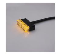 Accessori Per La Modifica Della Luce Della Targa Del Fanale Posteriore Universale Per Moto Luce Del Freno Indicatori Di Direzione Stop Luci Freno(Yellow)