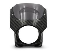 Accessori per la modifica dello schermo del motociclo per Honda | Resistente agli urti, preverniciato nero, pronto per l'installazione.(ABS carbon fiber)