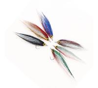 Accessori per la pesca Ice Dub Minnow Esca per mosche con gancio spinato, esche realistiche per pesca a mosca di salmone, con gancio forte