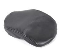 Accessori Per La Protezione Degli Interni Auto Dell'autoadesivo Della Copertura Della Scatola Del Bracciolo Dell'auto In Pelle Nera Per ID.4 CROZZ 2020-2024 Consolle
