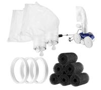 Accessori per la pulizia della piscina, pulitore per piscina, accessori per pulitori di piscina portatili - 6 purificatori di coda di tubo di scansione, 3 pneumatici per pulitore di piscina, 2