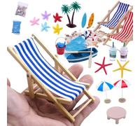 Accessori per la Spiaggia in Miniatura della casa delle Bambole Mini Palm Palm Palm Palm Toy
