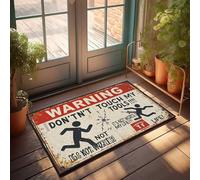 Accessori per la stanza per ragazzi e adolescenti. Attenzione: gli strumenti sono off-limits - Danger Ahead! Zerbino grande per esterni divertente zerbino per esterni (40 x 60 cm)
