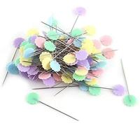 Accessori per lavori a maglia, 100 pezzi per patchwork, bottoni a testa di fiore, spille da cucito, contatti, accessori per trapuntatura fai da te