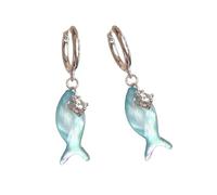 Accessori Per Le Orecchie In Plastica Fatti A Mano Pesce Alla Blue Oressorti Fatti A Mano Gioielli Tema Sea Tema Per Orecchini Ufficio O Casual Abbigliamento Da Donna