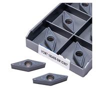 Accessori per macchine con lame rotanti ad alta te VCMT160404 VCMT160408 SM IC907 IC908 Inserti for utensili da taglio for tornio CNC in metallo duro for tornitura esterna(VCMT160408-SM IC907)