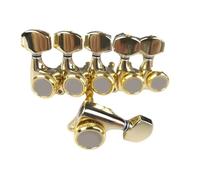 Accessori Per Manopole Di Accordatura Per Chitarra Un Set Di Pulsanti Di Blocco Per Chitarra Medaglioni Elettrici Accessori Professionali In Oro(6R as shown)