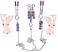 Accessori Per Massaggi Affidabili E Durevoli In Acciaio Inossidabile, Clip Estensibili Facili Da Usare, Giochi Sportivi Per Amici, Attività Indoor Per Coppie, Regali Viola