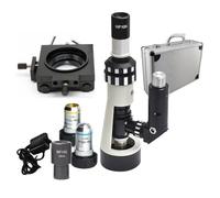 Accessori per microscopi Microscopio metallografico con zoom portatile Il microscopio illuminato a LED portatile 100X-400X include la base della scatola in alluminio Durata e prestazioni affidabili