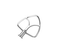 Accessori per mixer, compatibile con KitchenAid, K45DH K45WW K45B | KSM75, KSM90; gancio impastatore, frusta, frusta piatta, acciaio inox 304(K45B Flat Beater)