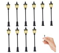 Accessori per modellini di treni | Lampione stradale in miniatura 10 pezzi Simulazione Lampione fai-da-te 2, 68 pollici Illuminazione calda Mini per architettura Modello ferroviario Paesaggio