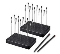 Accessori per modellismo, 20 x base di colori, 2 spazzole e 2 battute. Clip a coccodrillo resistenti e stabili. Ideale per modellazione, strumenti aerografo e saldatura a mano.