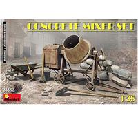 1:35 Miniart Concrete Mixer Set Kit MA35593 Modellino