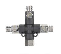 accessori per montaggio pistola a spruzzo a tre vie in metallo da 1/8 di pollice per adattatore per compressore d'ariaConnettore aerografo regolabile Other Art Supplies