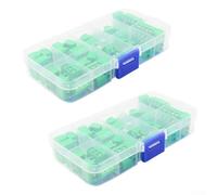 Accessori per morsettiera a vite per montaggio su PCB, passo 0 mm, 150 V 6 A, connettori innestabili per cavi 18-26AWG, compatibili con intestazione da 2,54 mm per dispositivi Arduino e IO DAQ (verde)