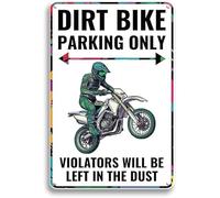Accessori per moto da cross, cartello per moto da cross, decorazione per la camera dei ragazzi, decorazioni per la caverna degli uomini, regali per moto da cross, motocross, cartello per parcheggio