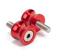 Accessori per Motociclette in Alluminio per Kawasaki ZX10R ZX6R Z800 Z900 per Yamaha MT07 MT09 FZ09 FZ07 Bulloni del cavalletto per slitte con Perno del Braccio oscillante-6MM Red
