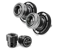 Accessori per Motociclette in Alluminio per Suzuki SV650 SV650S SV650X SV650 S X 1999 2020 2021 2022 2023 2024 Bulloni del cavalletto per slitte con Perno del Braccio oscillante-1 Set-Titanium