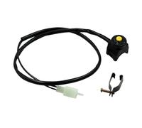 Accessori per motociclette Interruttore di arresto per, pulsante rosso universale per manubrio da 22 mm, accessori per avvio e spegnimento motore Interruttore Manubrio Moto(Yellow)