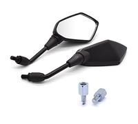 Accessori per motociclette Moto Specchi Retrovisori Per KAWASAKI Z900 Z800 Z750 Z1000SX Per Honda CRF 450 XR XL 85 Lato Specchio Convesso(ABS Plastic Black)
