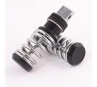 Accessori per motociclette Pedane Universali Per Scooter Con Poggiapiedi Per Moto Pedale Per A Molla(Black)