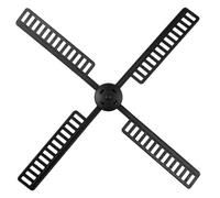 Accessori per Mulini a Vento da Giardino, Set 1 Pezzo, Plastico Nero | Atmosfera Estiva, Pale Girevoli, Design, Facile Posizionamento, Non Sbiadisce