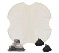 Accessori per Ninja CRISPi FN101EU Air Fryer, Set 3 Pezzi con Tappetino in Silicone Antiscivolo e 2 Guanti Resistenti al Calore, Protezione per Friggitrice ad Aria (bianco)