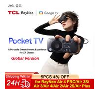 Accessori per occhiali AR smart TCL RayNeo Pocket TV (versione globale/estera) compatibili con il sistema Google ATV, YouTube e Prime Video
