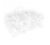 Accessori per occhiali senza montatura 100 pezzi Nuovi strumenti di fissaggio per lenti in plastica per manicotti a compressione, 3 tipi opzionali(1,4 * 0,8 * 7,0 millimetri)