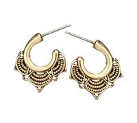 Accessori per Orecchini a Mezza Luna Vuoti a 2 Colori Accessori Regalo per Compleanno per Donna e Ragazza, Colore Oro Pratici e Popolari