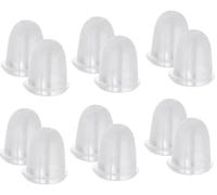 Accessori per orecchini fai da te in silicone trasparente orecchini a perno portatili, mini tappi per le orecchie per donne ragazze 24 pezzi professionali e alla moda