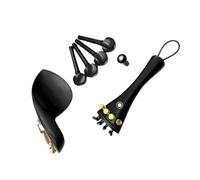 Accessori Per Parti Di Violino Da 1/2 Asse Delle Corde In Ebano Poggiaguancia Piastra Di Coda Linea Di Budello Vite Per Accordatore Fine(4/4)