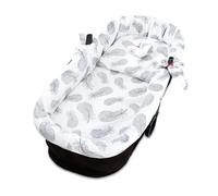 Accessori per passeggino carrozzina neonato Inserto navicella - set 3 pezzi con nido cuscino e materassino cotone morbido inserto Piume