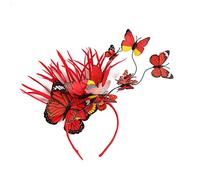 Accessori per per feste in plastica con cerchio per a farfalla in plastica per simulazione del commercio estero (Red One Size)