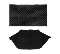 Accessori per piantare piante in metallo con geotessile e piastra inferiore a prova di perdite, barriera per radici per aiuole da giardino, balcone e tetto, nero, confezione da 2