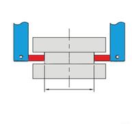 Accessori per pinza digitale per misurazione interna ed esterna della scanalatura, 8 teste di misurazione 2 morsetti 1 kit chiave compatibile con la maggior parte degli scavi