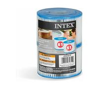 ACCESSORI PER PISCINA INTEX 29001 Cartuccia filtrante per SPA, 2 pezzi, plastica, blu/bianco