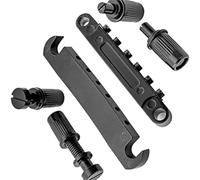 Accessori per ponti per chitarra elettrica Set Cordiera Ponte E Barra Di Arresto Con Ancore E Borchie Parti Di Ricambio Per Chitarra, Nero