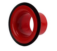 Accessori per potenziare la cassa in gomma ABS per grancassa, accessori per potenziare il kit di batteria con adesivo protettivo di apertura, migliorare il suono dei bassi ed (Rossa)