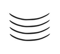 Accessori Per Protezione Parafanghi 4 Pezzi 28,7 * 0,98 Pollici Per Auto Sopracciglio Arco Labbra Rivestimento Passaruota Copertura Parafango OTBEHUWJ