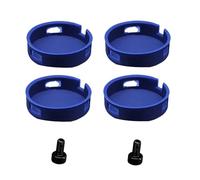 Accessori per pulsante campanello per immobili in affitto, blu | 4 pulsanti per campanello in silicone con funzione di facile installazione, configurazioni facili da usare per gli